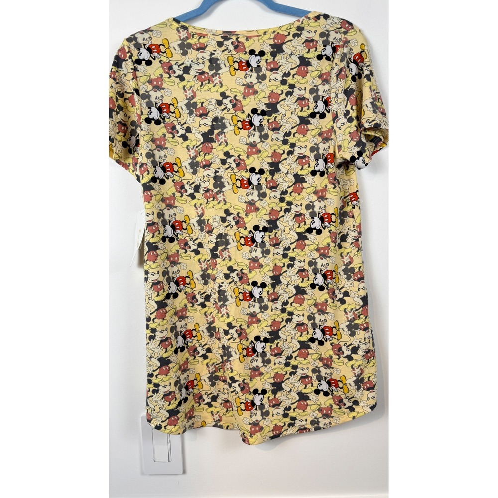 LuLaRoe Disney Mickey‎ Mouse Classic T Shirt Yellow Short Sleeve Small NWT - Picture 2 of 6